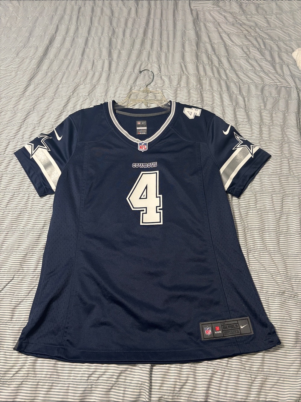 Nike Women's Navy Dallas Cowboys #4 Football Jersey